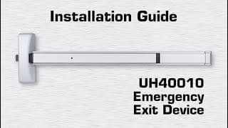 Universal Hardware Push Bar - Rim/Panic Exit Device Installation Video (UH40010)