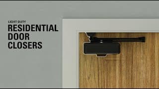 Universal Hardware Light Duty Residential Door Closers Feature Video