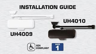 Universal Hardware UH4009 & UH4010 Light Duty Residential Closer Parallel Mount Install Instructions